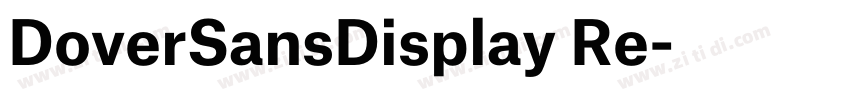DoverSansDisplay Re字体转换 DoverSansDisplay Re字体转换